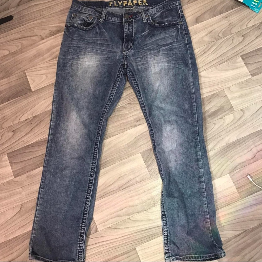 Flypaper Men's Denim Straight Jeans